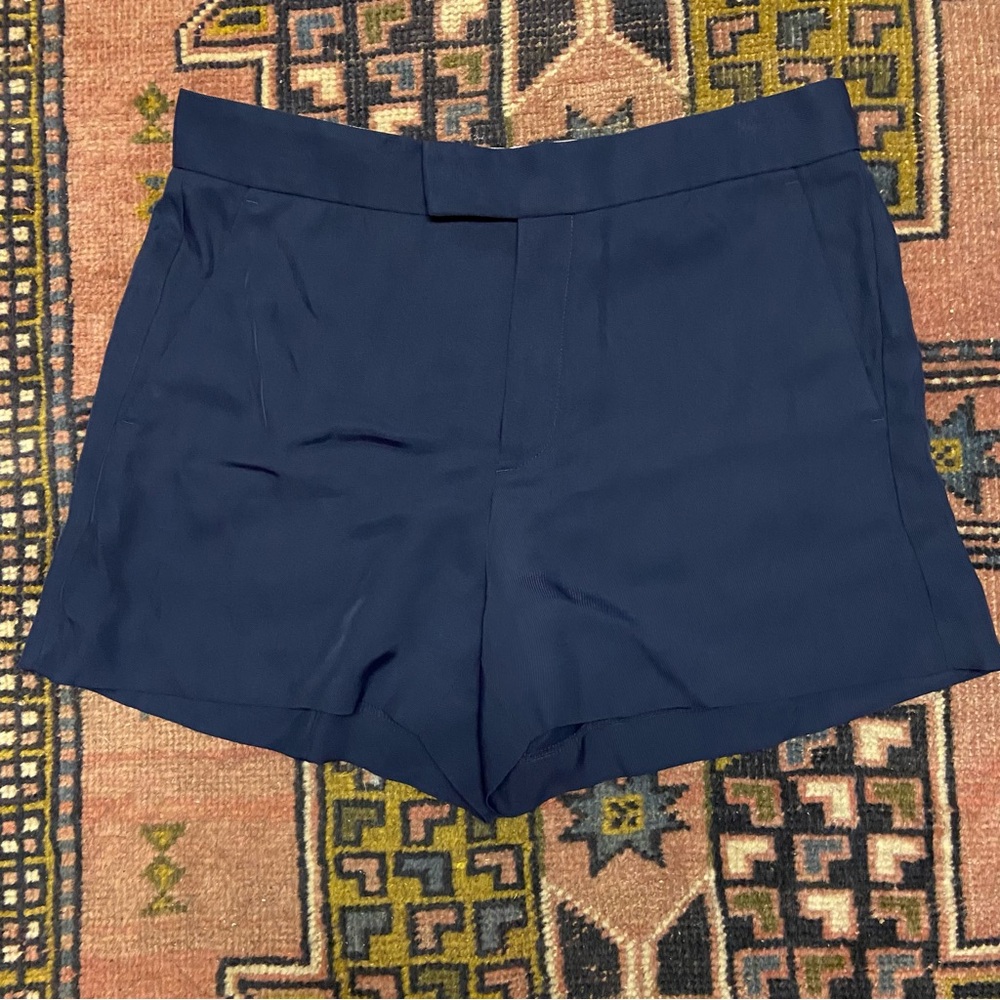 Polo Ralph Lauren Navy Viscose shorts. 8/M.